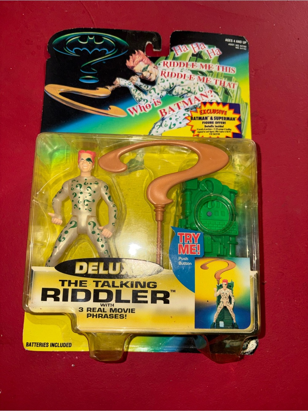 The Riddler Talking Action Figure - Green and Tan - Batman Series